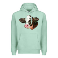 Seafoam holstein calf face Premium Hoodie - LillyAllenDesigns