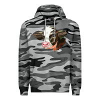 Slate Camo holstein calf face Premium Hoodie - LillyAllenDesigns
