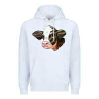 White holstein calf face Premium Hoodie - LillyAllenDesigns