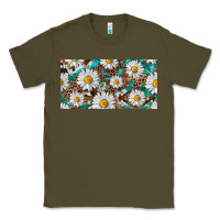 Army Green leopard daisy Classic Tee - RanaPortraitStore