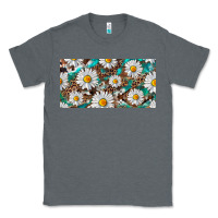 Charcoal Heather leopard daisy Classic Tee - RanaPortraitStore