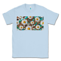 Dusty Blue leopard daisy Classic Tee - RanaPortraitStore