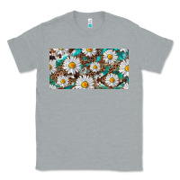 Heather Grey leopard daisy Classic Tee - RanaPortraitStore