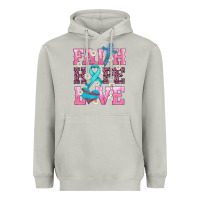 Moon Dust faith hope love  cross and ribbon Heavyweight Hoodie - HRA Design Shop
