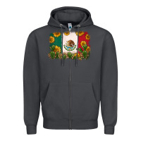 Smoke mexican flag Zipper Hoodie - Zillion Design Studio