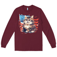 Burgundy cat3 Long Sleeve Tee - Unal Design