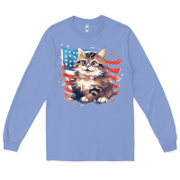 Colony Blue cat3 Long Sleeve Tee - Unal Design