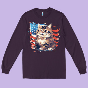 Cat3 Long Sleeve Tee Designed By Unal Design