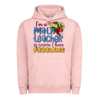 Pigment Salmon im a math teacher of course i have problems Urban Hoodie - MaliasSmallBusiness