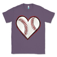 Lavender baseball heart Classic Tee - texasbilliewilder
