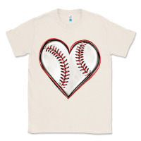 Natural baseball heart Classic Tee - texasbilliewilder