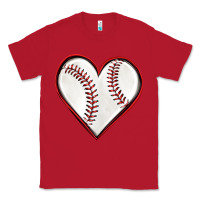Red baseball heart Classic Tee - texasbilliewilder