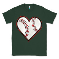 Sports Green baseball heart Classic Tee - texasbilliewilder