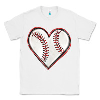 White baseball heart Classic Tee - texasbilliewilder