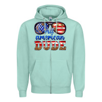 All American Dude Zipper Hoodie | Teevron