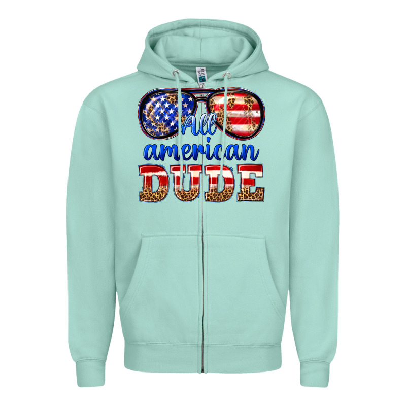 All American Dude Zipper Hoodie by texasbilliewilder | Teevron