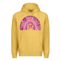 Antique Gold breast cancer awareness rainbow Premium Hoodie - Jasminsmagicworld