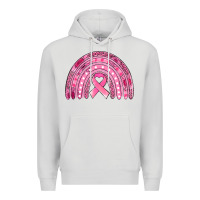 Dove Grey breast cancer awareness rainbow Premium Hoodie - Jasminsmagicworld