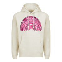 Oatmeal Heather breast cancer awareness rainbow Premium Hoodie - Jasminsmagicworld