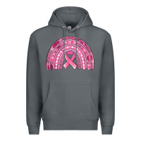 Rock breast cancer awareness rainbow Premium Hoodie - Jasminsmagicworld