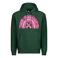 Sports Green breast cancer awareness rainbow Premium Hoodie - Jasminsmagicworld