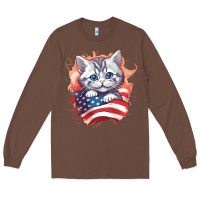 Chestnut cat6 Long Sleeve Tee - Unal Design
