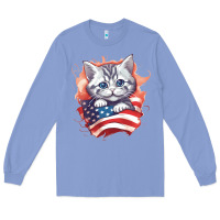 Colony Blue cat6 Long Sleeve Tee - Unal Design