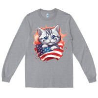 Heather Grey cat6 Long Sleeve Tee - Unal Design