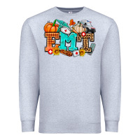 Heather Grey emt with fall Premium Sweatshirt - AdoDesignShop
