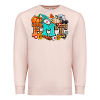 Pale Pink emt with fall Premium Sweatshirt - AdoDesignShop