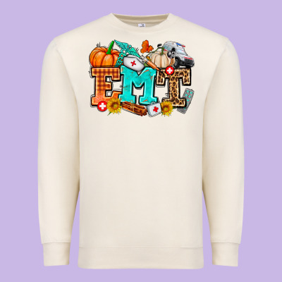 Emt With Fall Premium Sweatshirt Designed By Adodesignshop