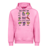 Fuchsia Pink god says i am mardi gras Urban Hoodie - MaliasSmallBusiness