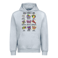 Heather Grey god says i am mardi gras Urban Hoodie - MaliasSmallBusiness