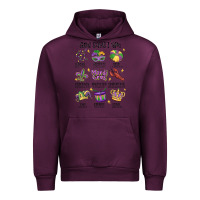 Mauve Wine god says i am mardi gras Urban Hoodie - MaliasSmallBusiness