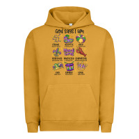 Pigment Peanut Butter god says i am mardi gras Urban Hoodie - MaliasSmallBusiness