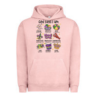Pigment Salmon god says i am mardi gras Urban Hoodie - MaliasSmallBusiness