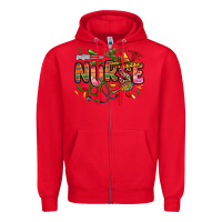 Red cinco de mayo nurse Zipper Hoodie - Zillion Design Studio