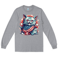 Heather Grey cat7 Long Sleeve Tee - Unal Design