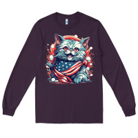 Plum cat7 Long Sleeve Tee - Unal Design