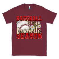 Burgundy baseball is my favorite season Classic Tee - texasbilliewilder