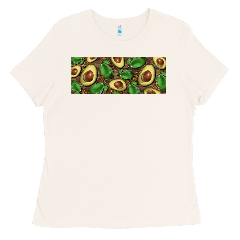 Avocados With Wood And Leopard Background 11 Oz Mug Ladies Tee by BarkalooDesign | Teevron