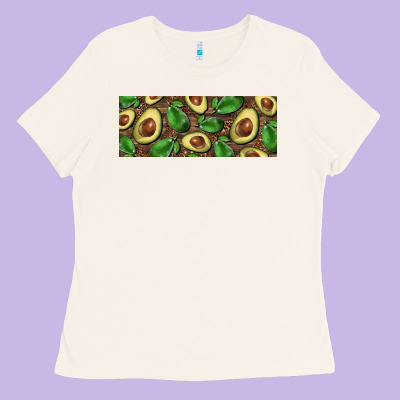 Avocados With Wood And Leopard Background 11 Oz Mug Ladies Tee Designed By Barkaloodesign