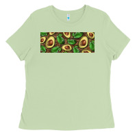 Matcha avocados with wood and leopard background 11 oz mug Ladies Tee - BarkalooDesign