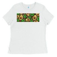 White avocados with wood and leopard background 11 oz mug Ladies Tee - BarkalooDesign