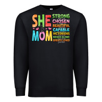 Black she is mom Premium Sweatshirt - JahusDesignShop