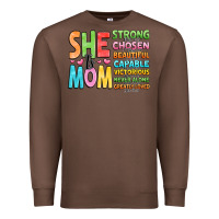 Chestnut she is mom Premium Sweatshirt - JahusDesignShop