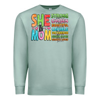 Seafoam she is mom Premium Sweatshirt - JahusDesignShop