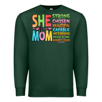 Sports Green she is mom Premium Sweatshirt - JahusDesignShop