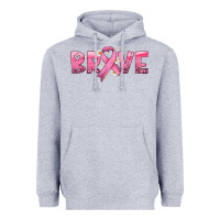 Heather Grey brave with ribbon Heavyweight Hoodie - HRA Design Shop