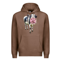 Chestnut Cute Holstein Premium Hoodie - LillyAllenDesigns